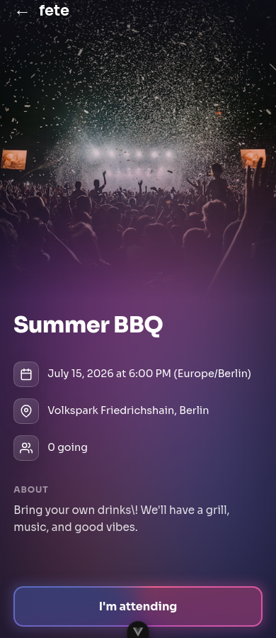 Event Detail