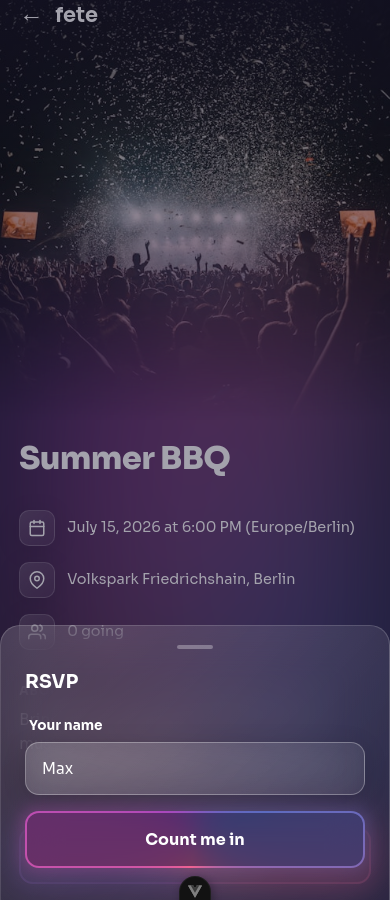 RSVP